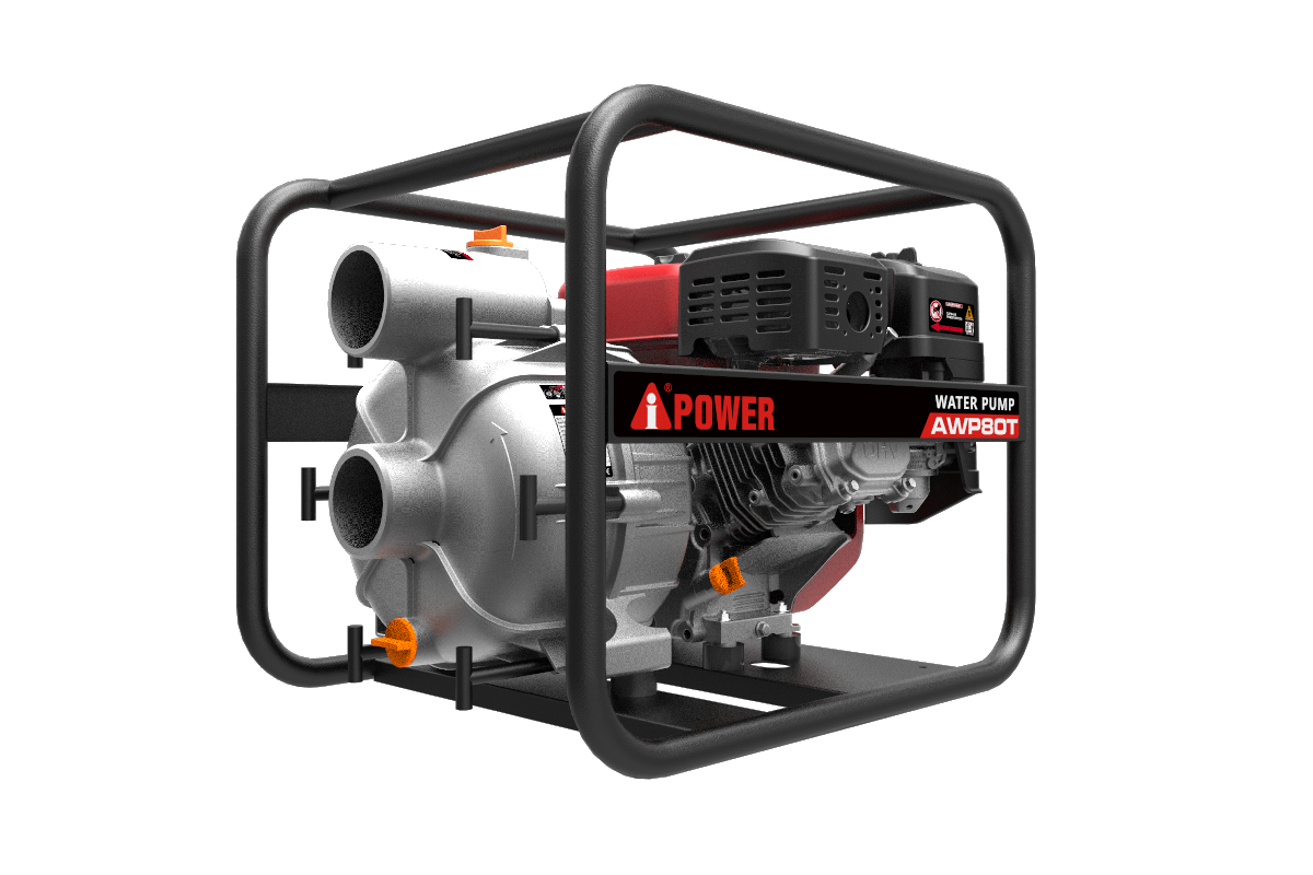 Бензиновая мотопомпа для грязной воды A-iPower AWP80Т