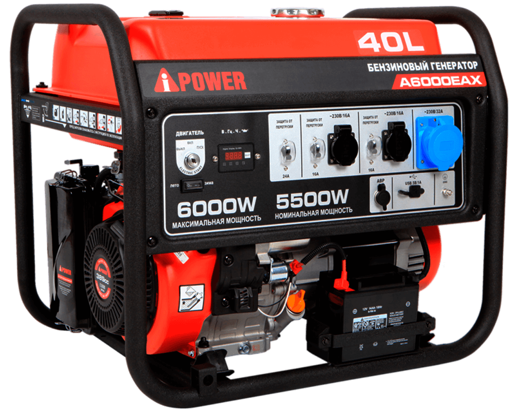 Бензиновый генератор A-iPower A6000EAX