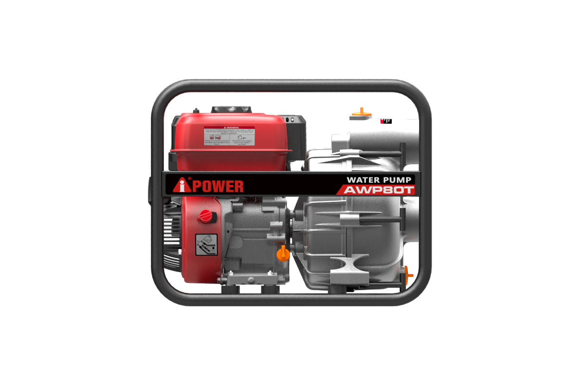 Бензиновая мотопомпа для грязной воды A-iPower AWP80Т