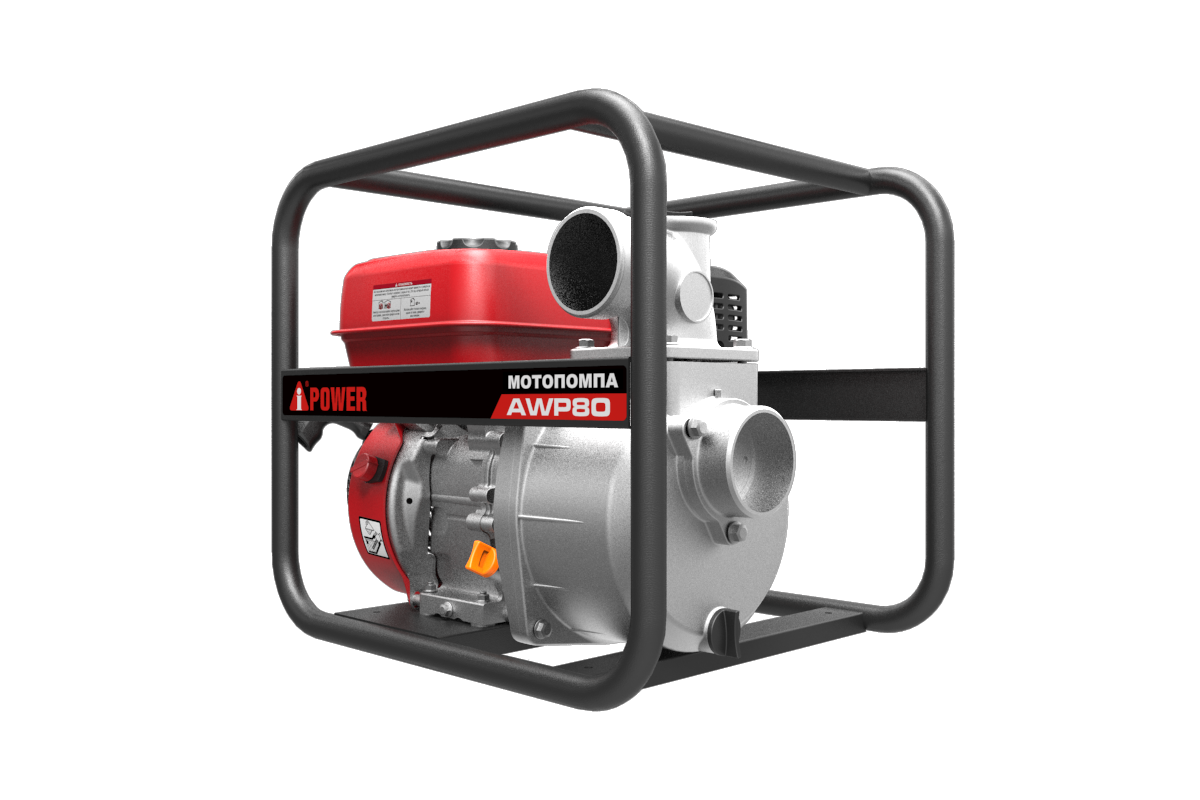 Бензиновая мотопомпа для чистой воды A-iPower AWP80