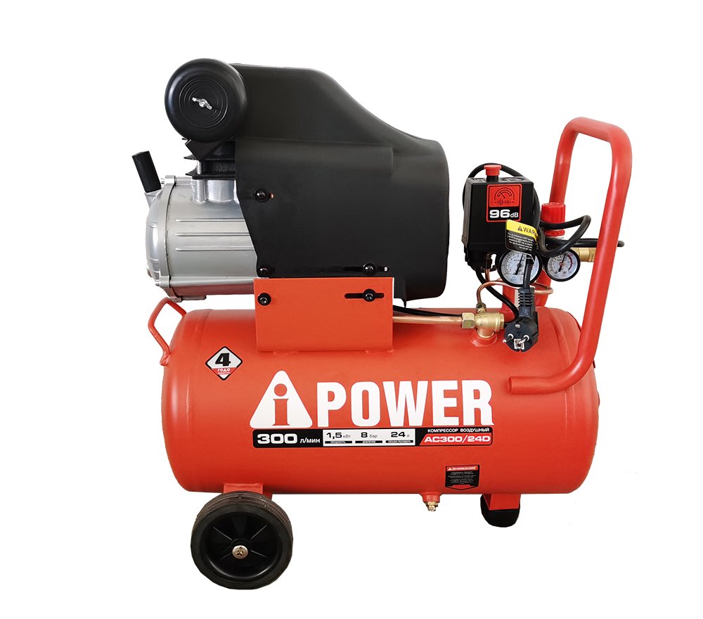Компрессор поршневой масляный A-iPower AC300/24D
