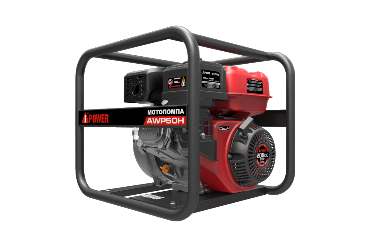 Бензиновая мотопомпа высоконапорная A-iPower AWP50H