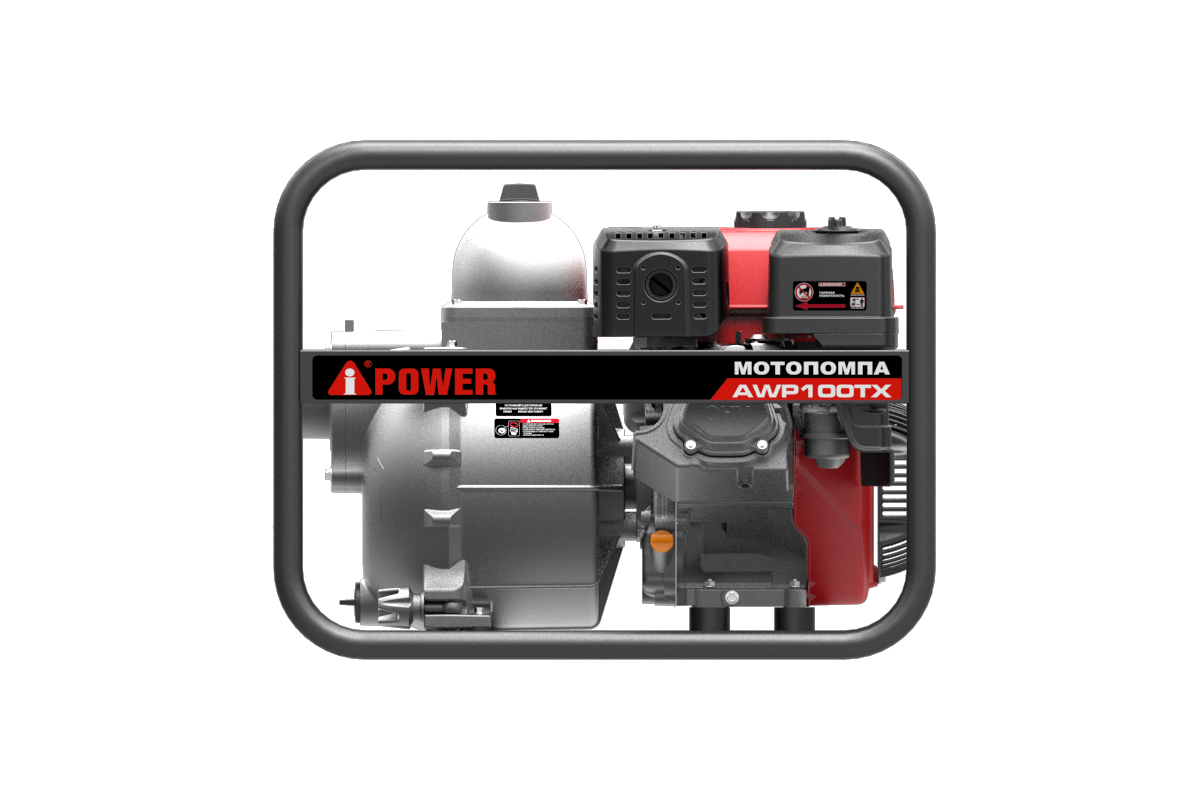 Бензиновая мотопомпа для сильнозагрязнённой воды A-iPower AWP100TX