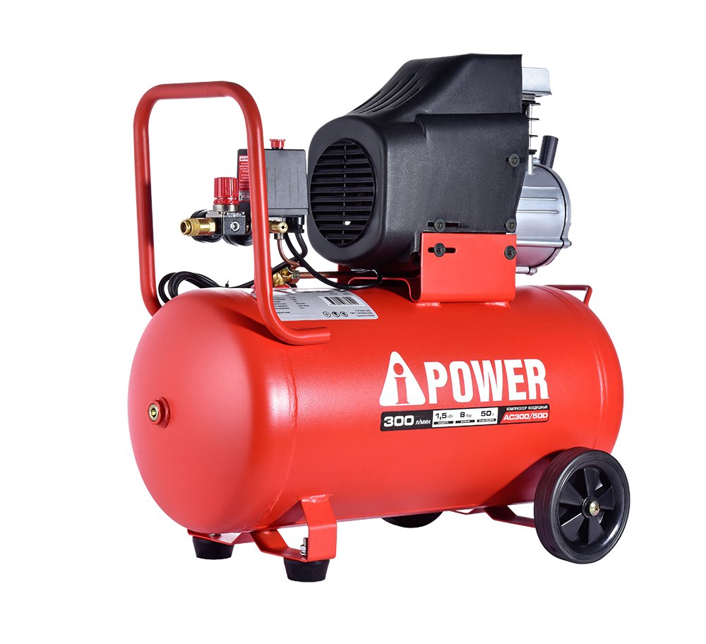 Компрессор поршневой масляный A-iPower AC300/50D