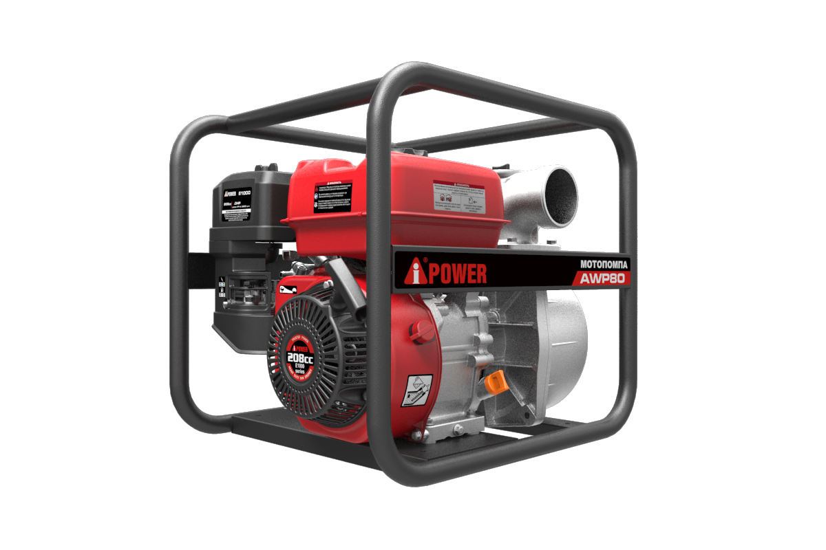 Бензиновая мотопомпа для чистой воды A-iPower AWP80