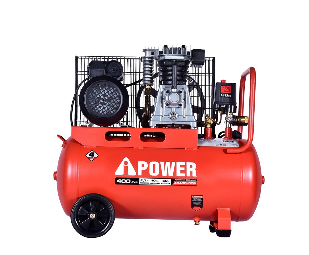 Компрессор поршневой масляный ременной A-iPower AC400/50B