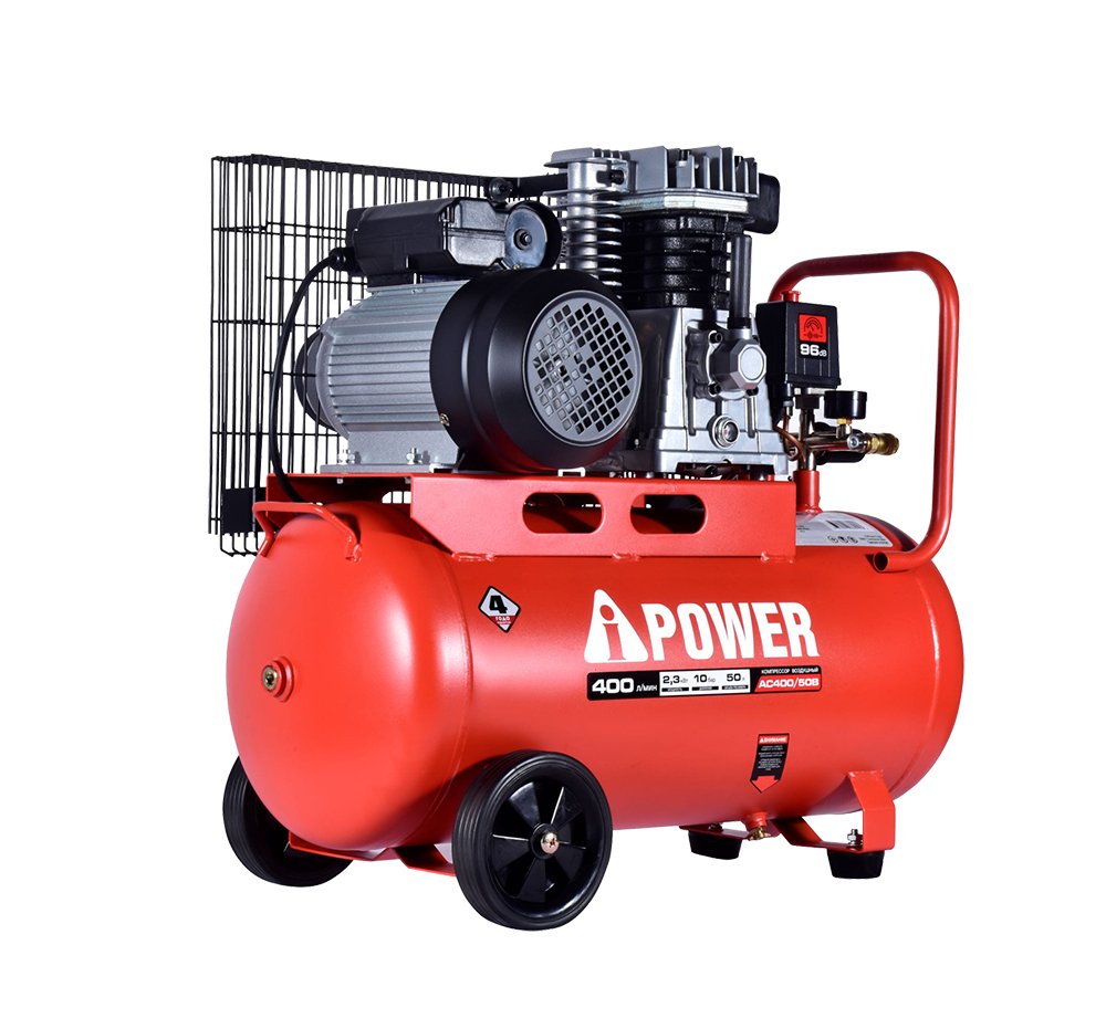 Компрессор поршневой масляный ременной A-iPower AC400/50B