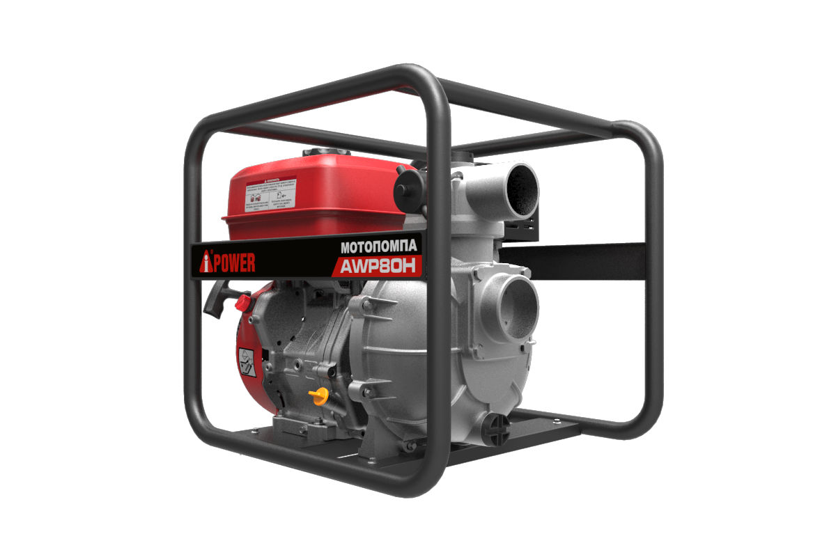 Бензиновая мотопомпа высоконапорная A-iPower AWP80H