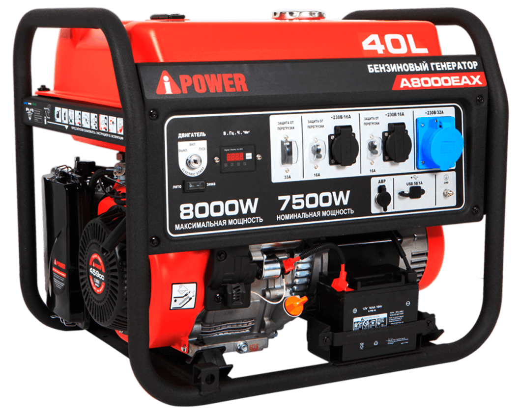 Бензиновый генератор A-iPower A8000EAX