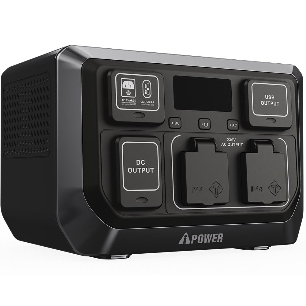 Аккумуляторная портативная зарядная станция A-iPower  APS600X с возможностью подзарядки от солнечных батарей