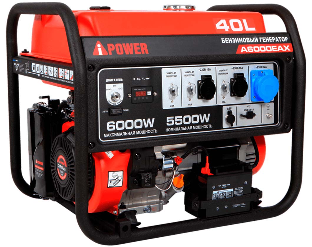 Бензиновый генератор в Кожухе A-iPower A6000EAX/1200SC