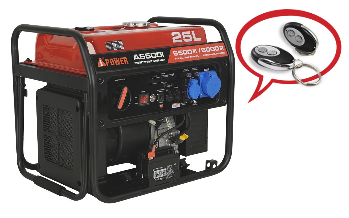 Инверторный бензиновый генератор A-iPower A6500i