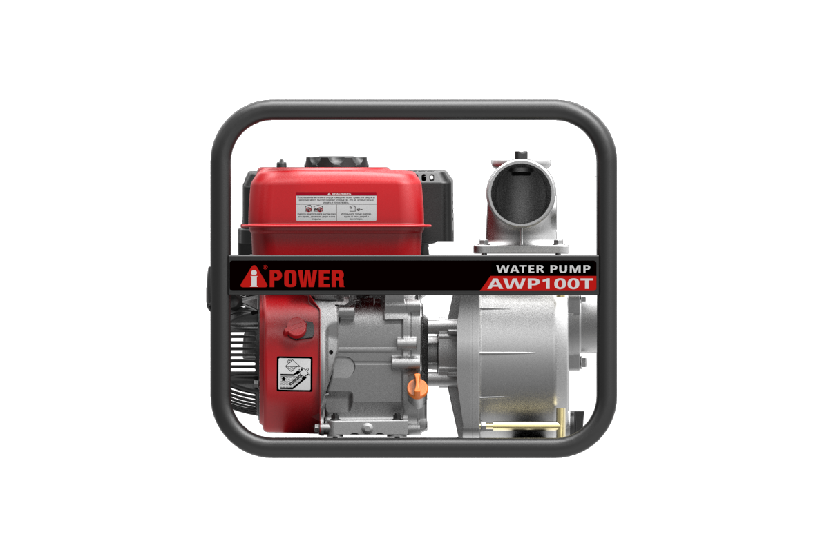 Бензиновая мотопомпа для грязной воды A-iPower AWP100T