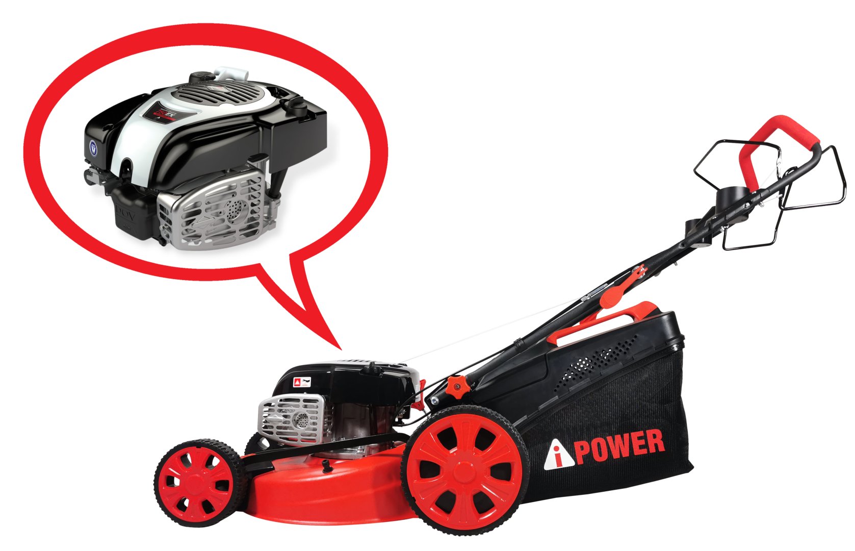 Газонокосилка бензиновая самоходная  A-iPower ALM51SH Briggs Stratton