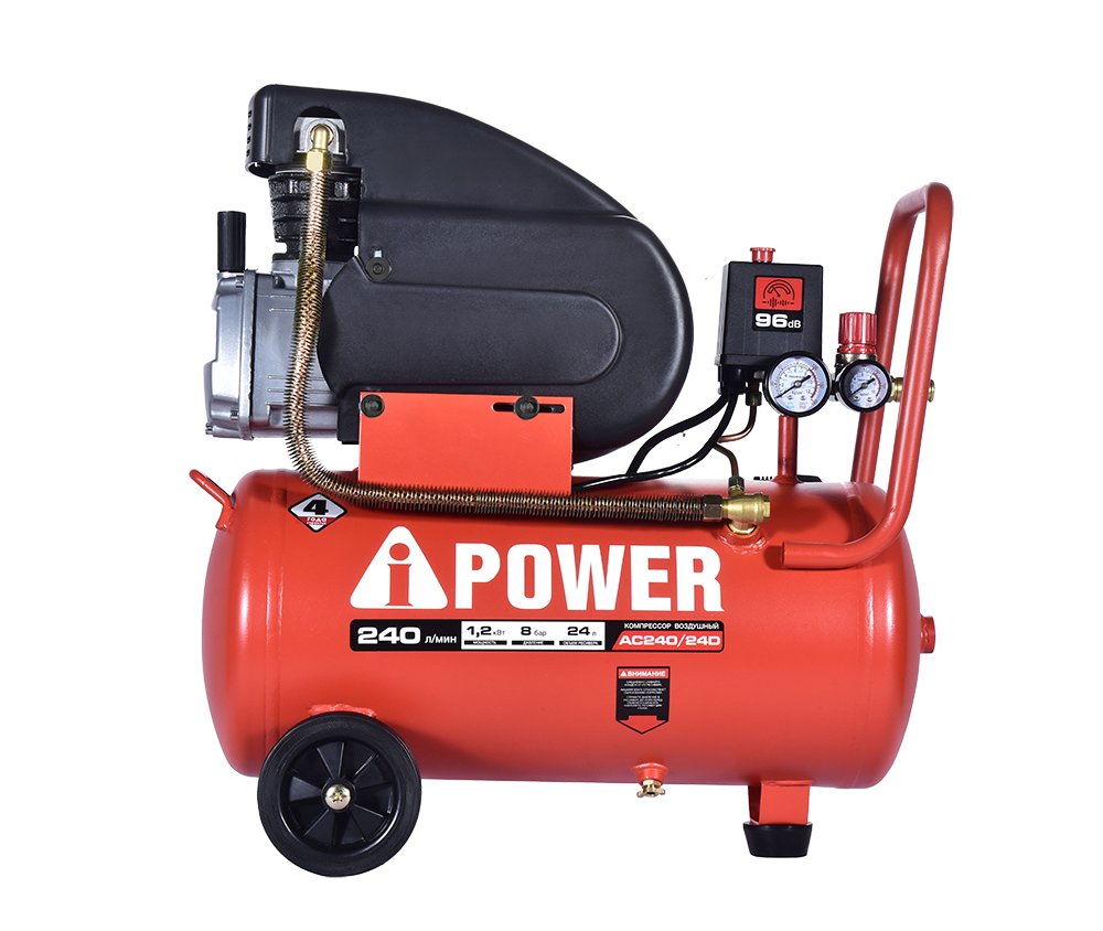 Компрессор поршневой масляный A-iPower AC240/24D