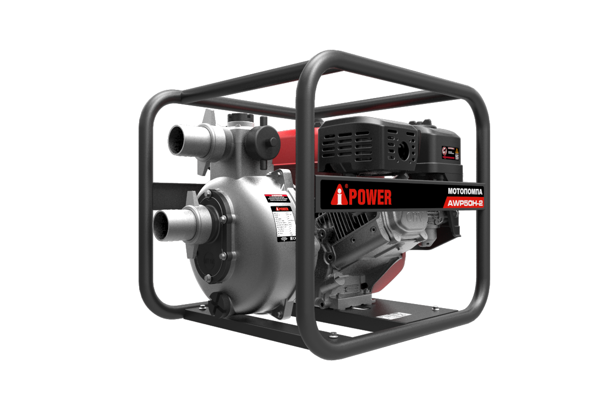 Бензиновая мотопомпа высоконапорная A-iPower AWP50H-2