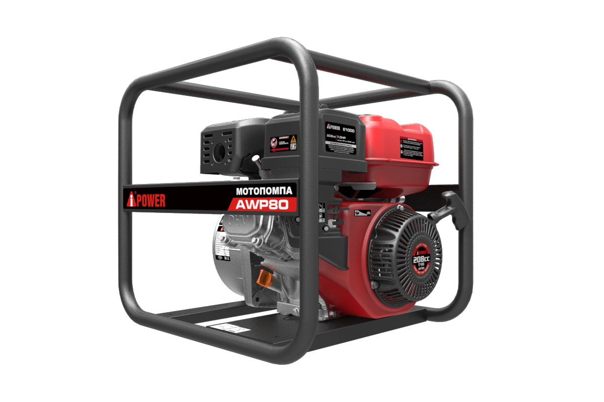 Бензиновая мотопомпа для чистой воды A-iPower AWP80