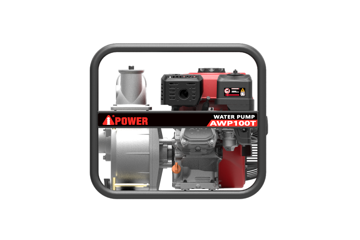 Бензиновая мотопомпа для грязной воды A-iPower AWP100T