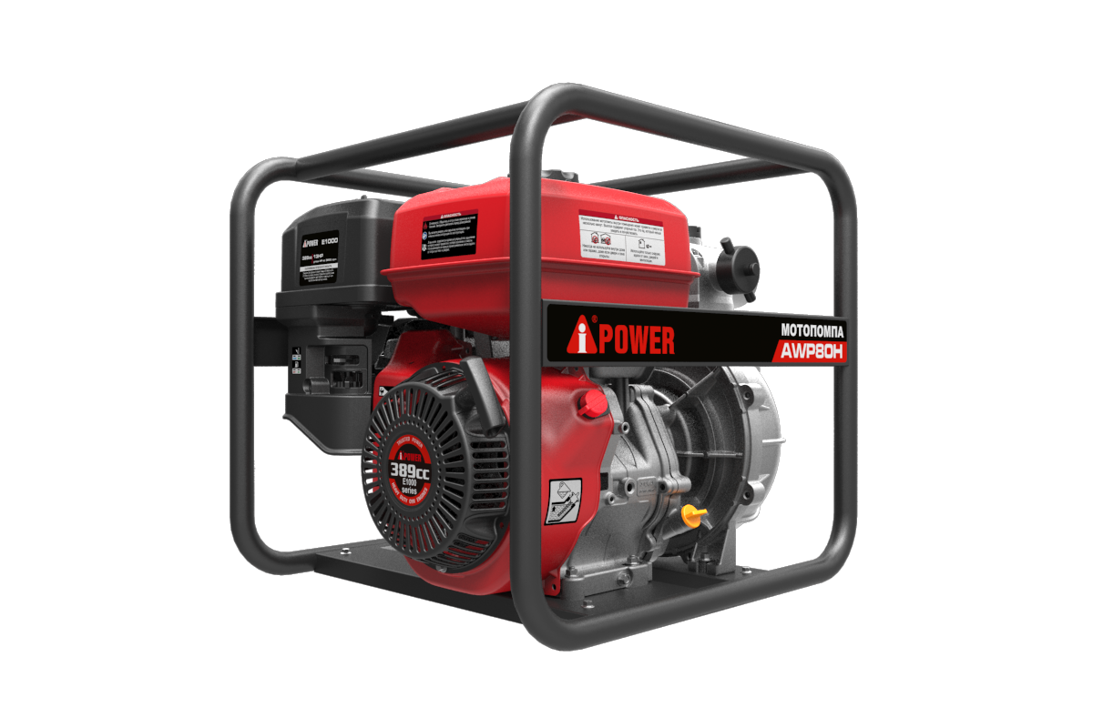 Бензиновая мотопомпа высоконапорная A-iPower AWP80H