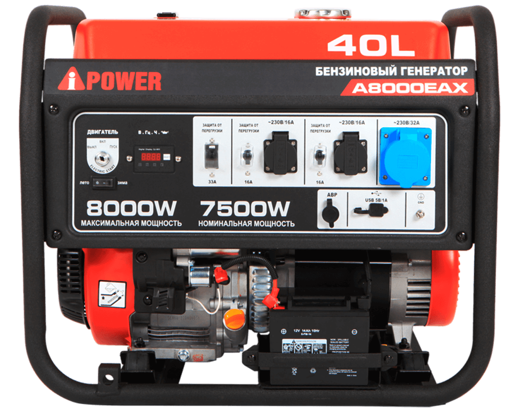 Бензиновый генератор A-iPower A8000EAX