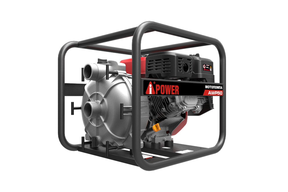 Бензиновая мотопомпа для чистой воды A-iPower AWP50