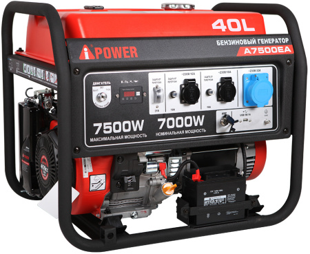 A-iPower генератор бензиновый айповер с электростартером A 7500 EA