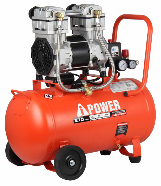 Компрессор поршневой безмасляный A-ipower AC 270/50 LF a-ipower айповер