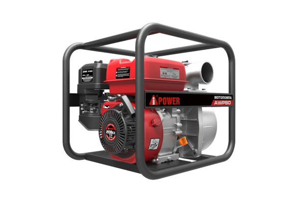 Мотопомпа айповер бензиновая для чистой воды A-iPower AWP 80