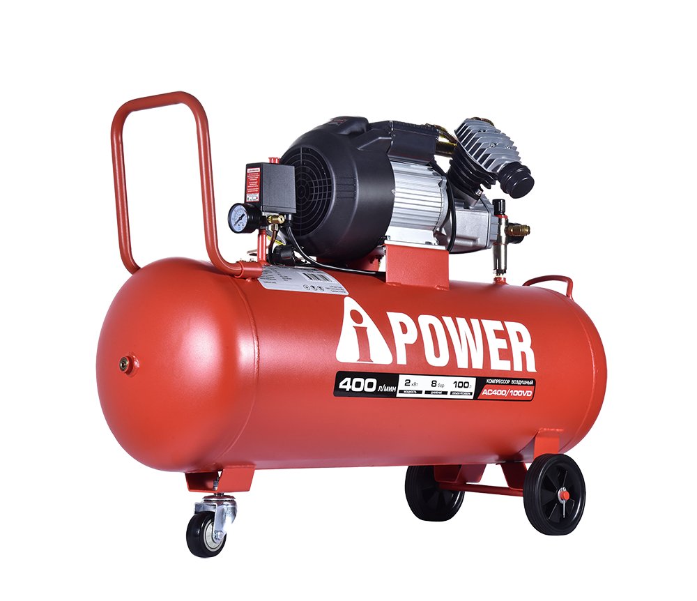 Компрессор поршневой масляный A-iPower AC 400/100 VD купить на официальном сайте с доставкой по Москве и РФ - цена, отзывы, характеристики